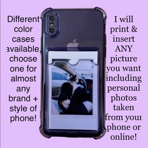 NWT Purple Case w/ Any Photo Instax Print Included